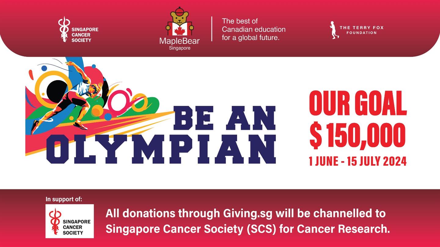 giving.sg : Campaign detail - MapleBear Singapore Terry Fox Run 2024 - Be  An Olympian