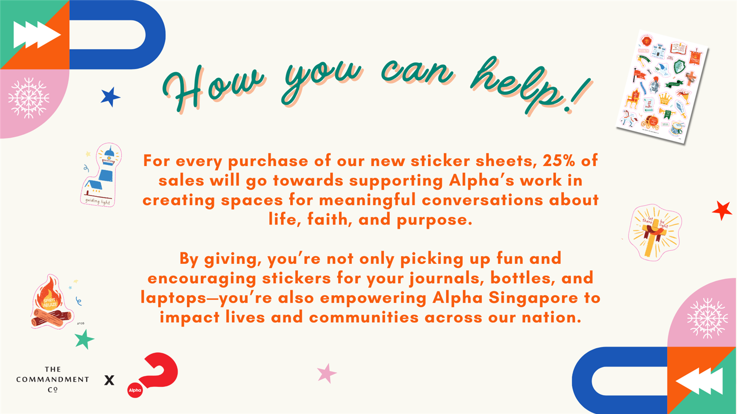 giving.sg : Event detail - The Commandment Co x Alpha Singapore: Giving  That Sticks