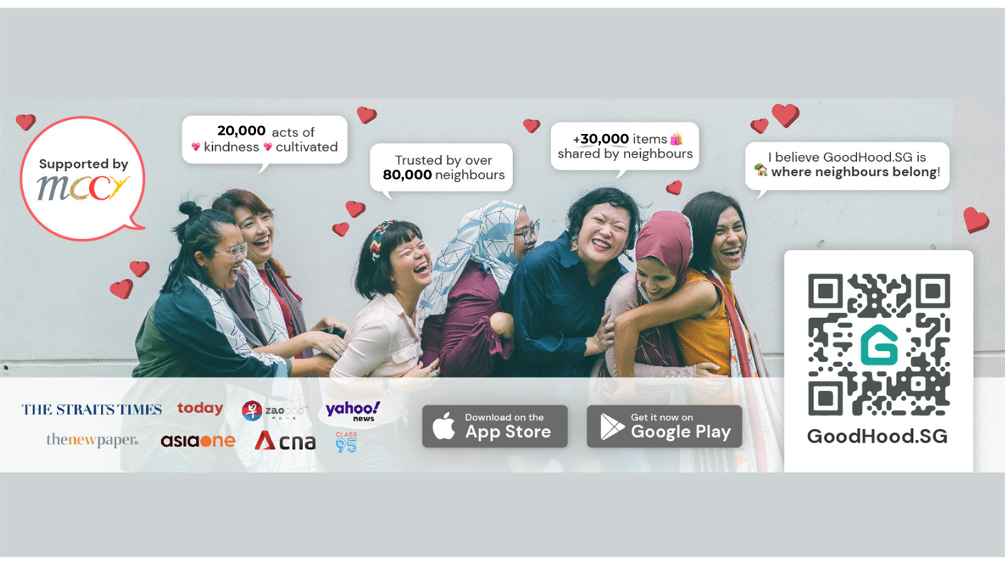 giving.sg : Opportunity detail - Be an Online Community Champion on the  GoodHood.SG App