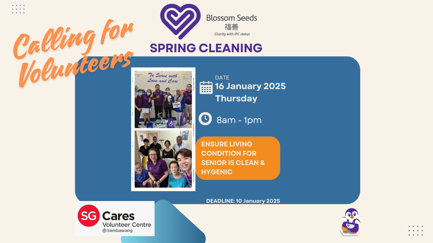 giving.sg : Opportunity detail - Volunteer for Spring Cleaning 2025